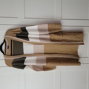 ❄️3/$25 Color Block Long Sweater Duster